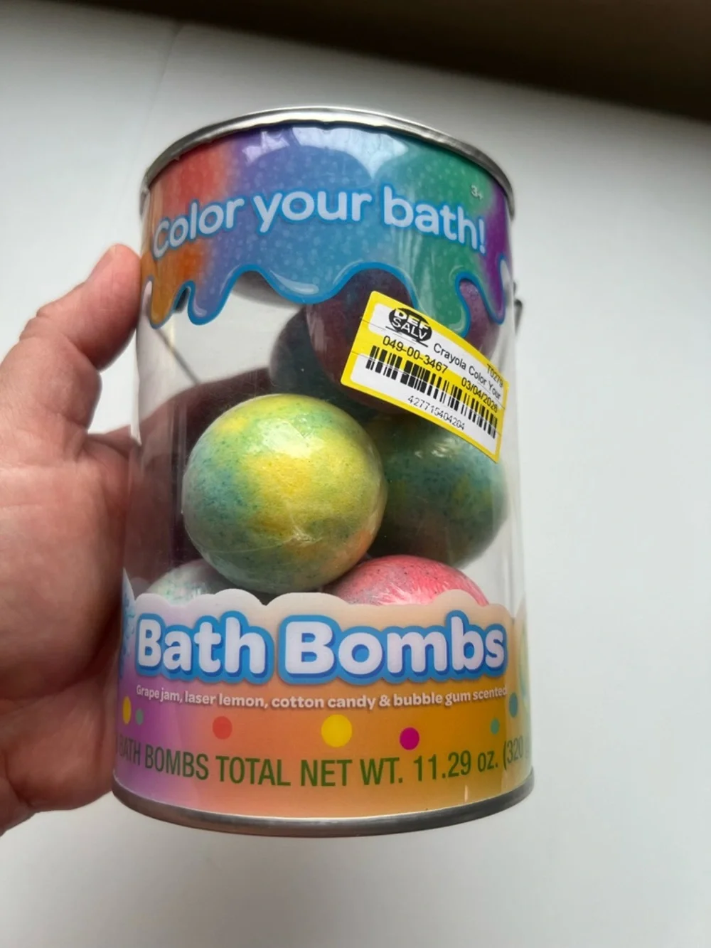 Crayola Color Your Bath Bucket Bath Bomb 11.29oz/8ct: Paraben-Free Fruit Scented